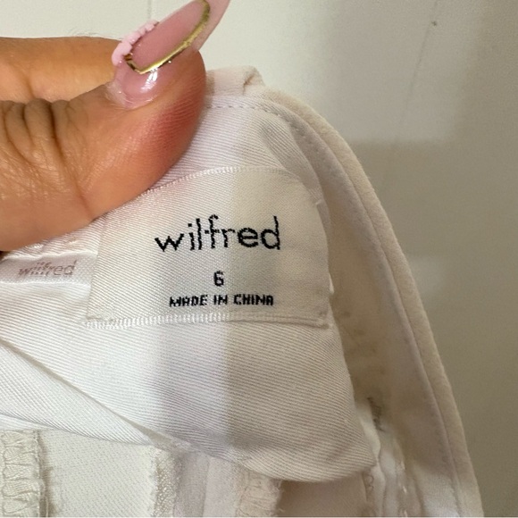 Wilfred The Effortless Pants Cropped White Size 6 #81705 - Picture 11 of 11